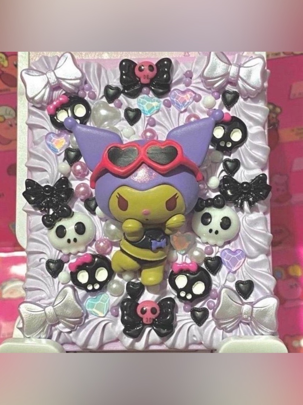 Sanrio Kuromi Kawaii Decoden Compact Mirror
